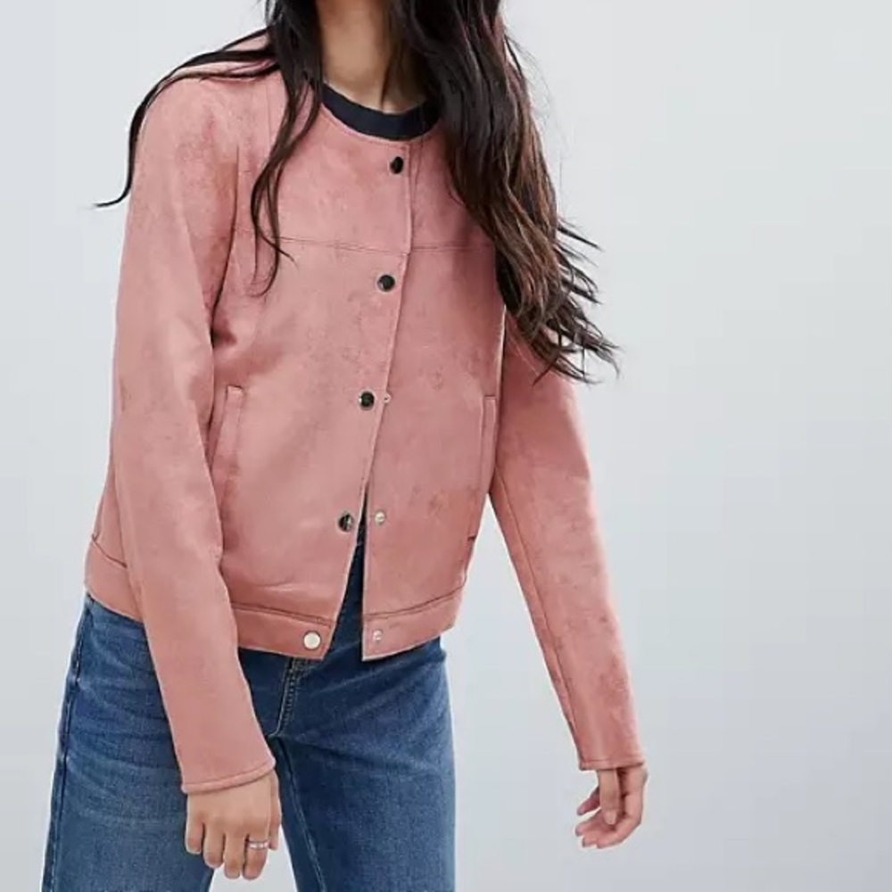Vero Moda faux suede boxy jacket